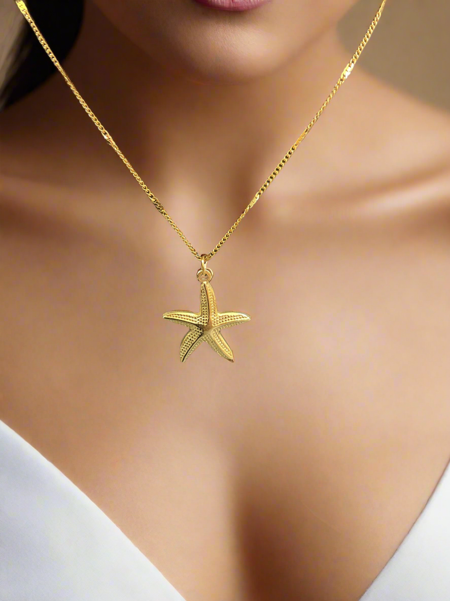 Starfish Anti-Tarnish Neck Pendant