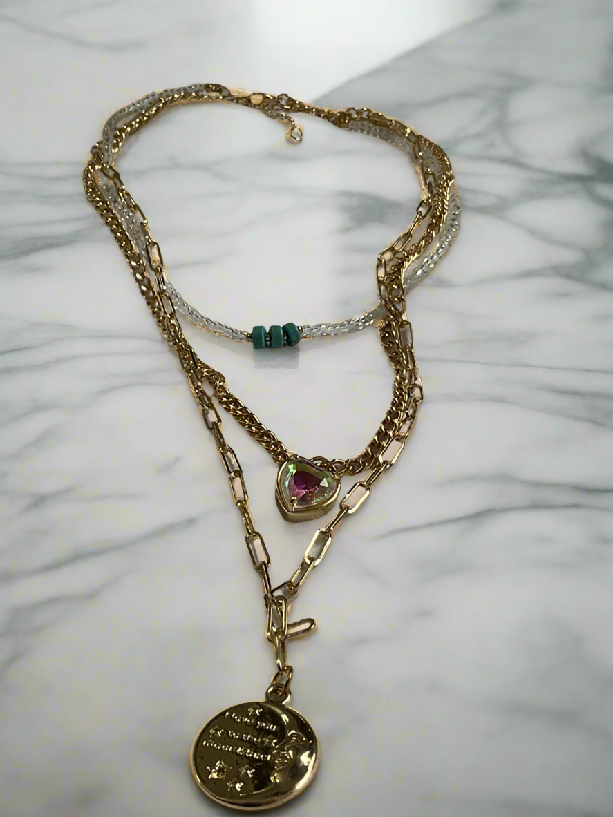 Love you to the moon necklace