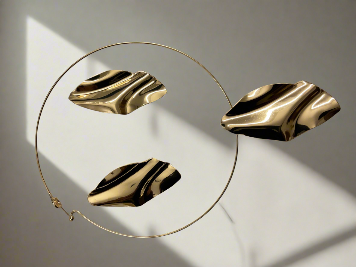 Lustre leaf Neck Piece set