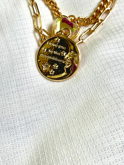 Love you to the moon necklace