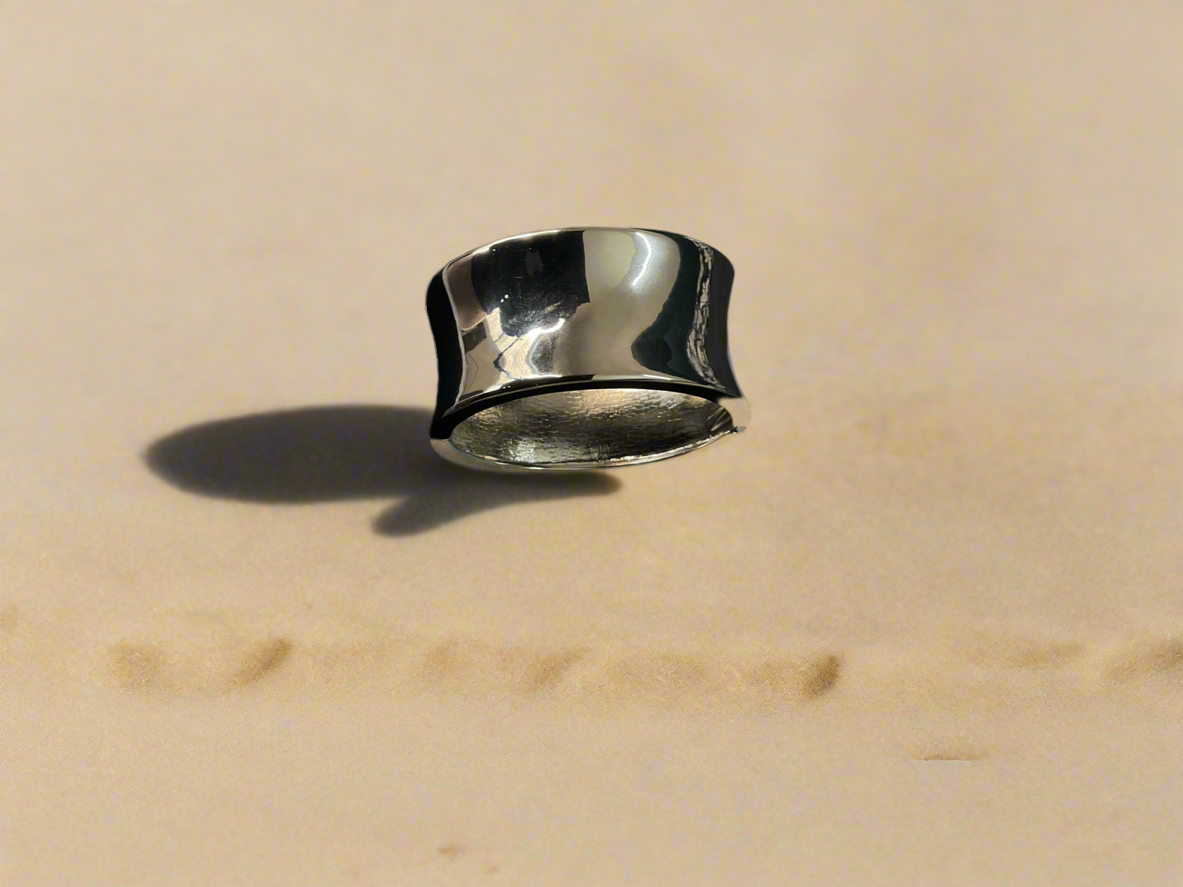 Silver Beaten Antique Bracelet