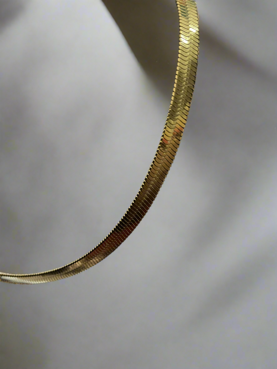 Luis 18k Gold Plated Snake Chain