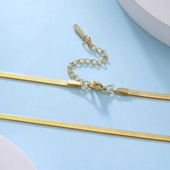 Luis 18k Gold Plated Snake Chain