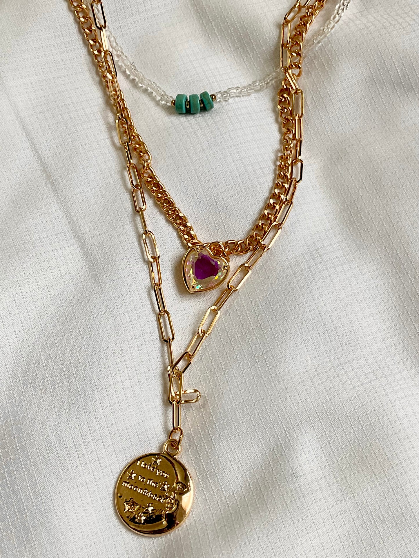 Love you to the moon necklace