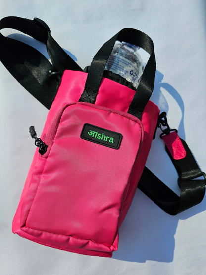 Aashra Everyday Sling Bag with (Water Bottle Pocket & 3 in 1 style)