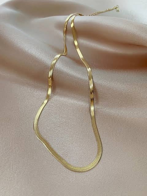 Luis 18k Gold Plated Snake Chain