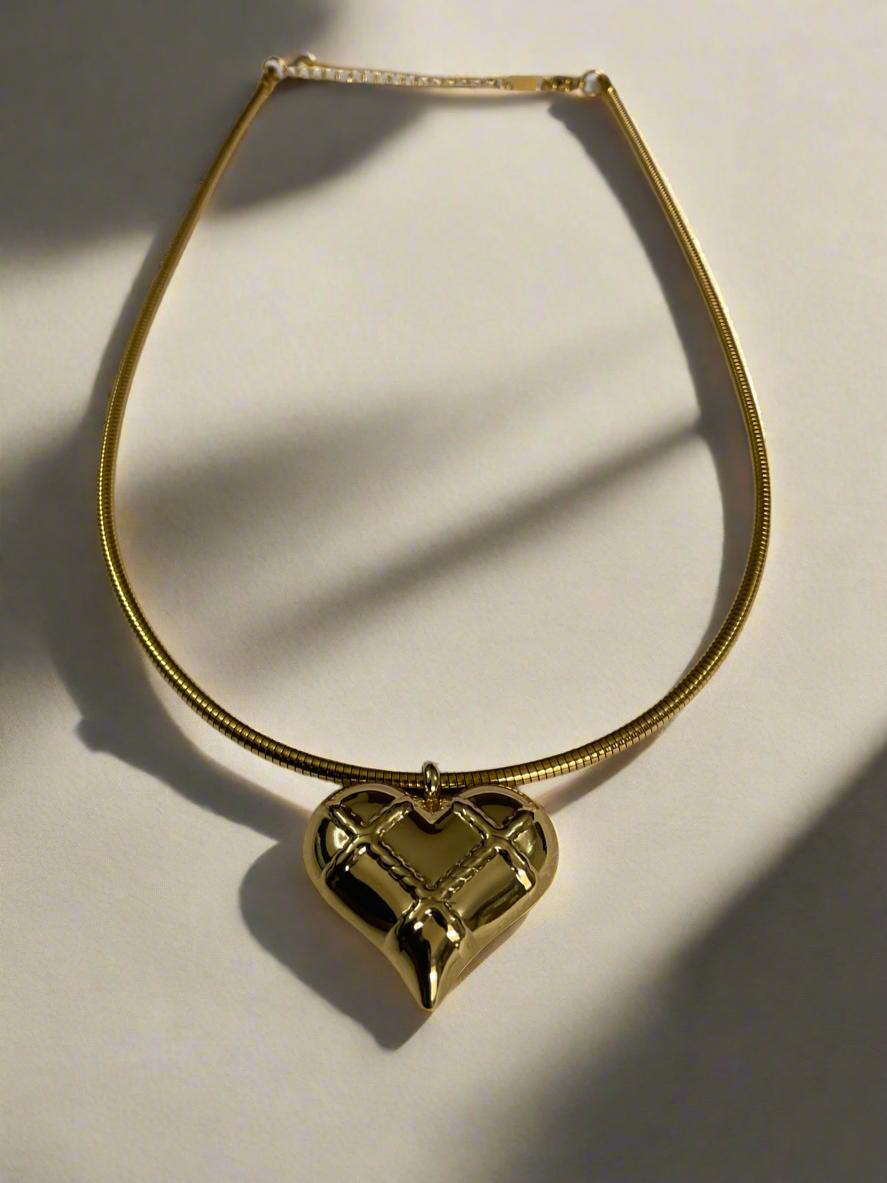 Big Heart Chunky Pendant