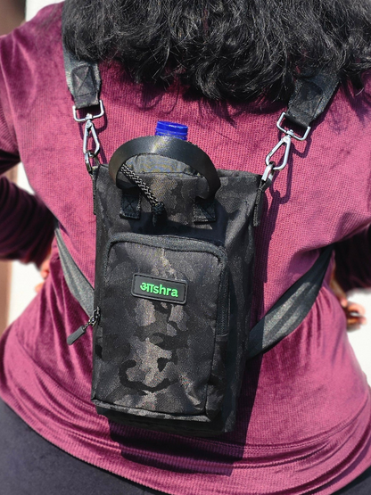 Aashra Everyday Sling Bag with (Water Bottle Pocket & 3 in 1 style)