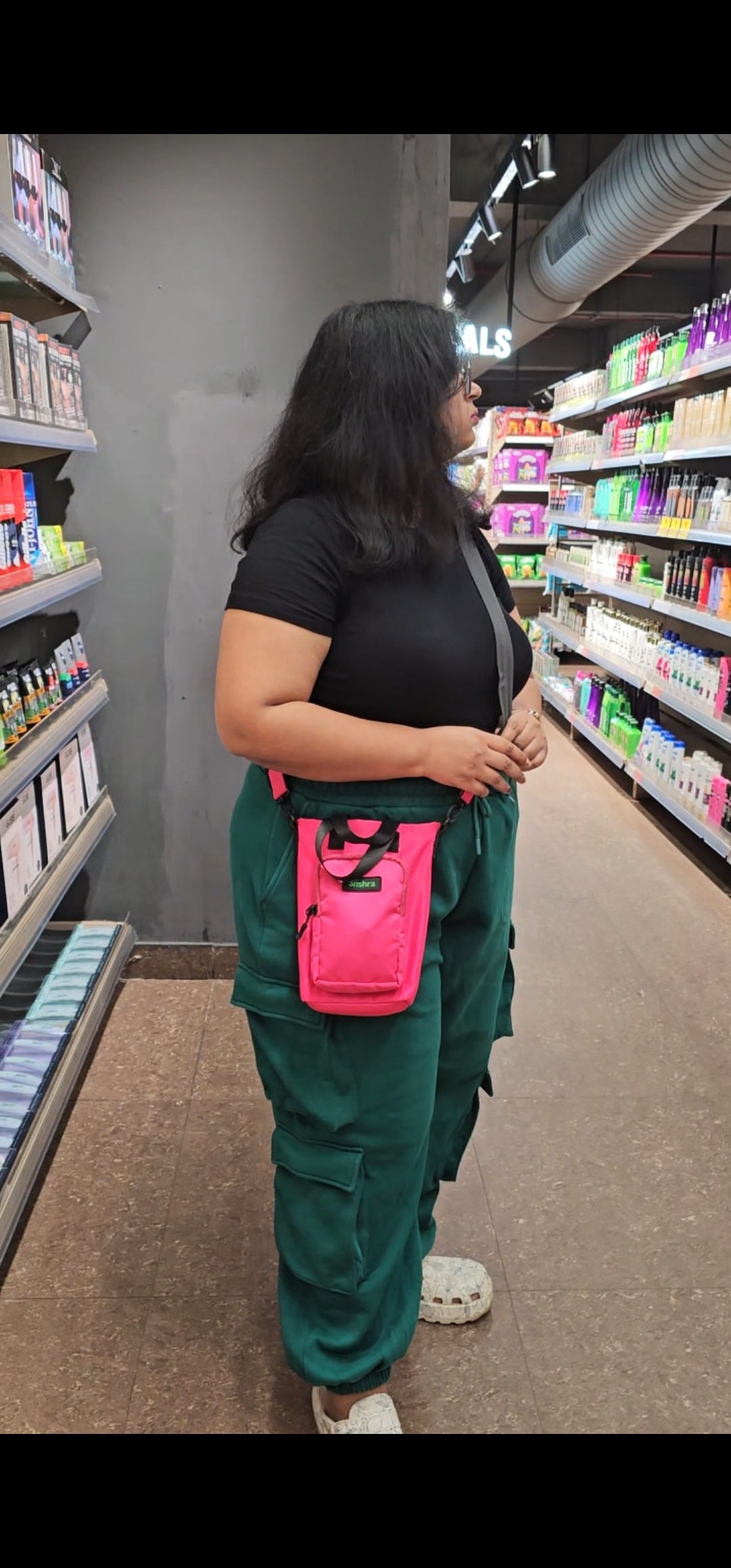 Aashra Everyday Sling Bag with (Water Bottle Pocket & 3 in 1 style)