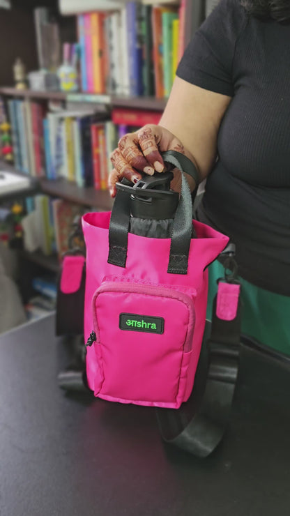 Aashra Everyday Sling Bag with (Water Bottle Pocket & 3 in 1 style)